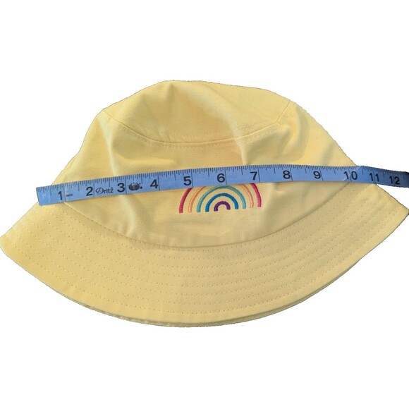 Gay Pride Apparel Bucket Hat – Yellow Cotton with Embroidered Rainbow – NWT - Picture 7 of 7